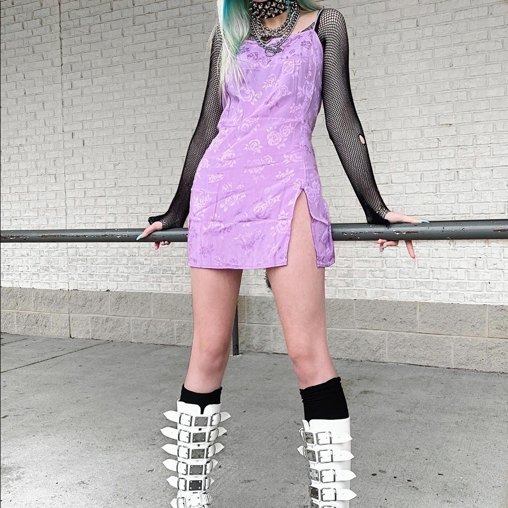 Motel Rocks Datista Slip Dress | Satin Rose Lilac